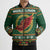 Personalized Montgomeryshire Wales Christmas Bomber Puffer Jacket Celtic Red Wing Cymru Heritage - Wonder Print Shop