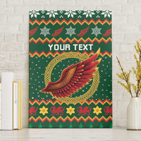 Personalized Montgomeryshire Wales Christmas Canvas Wall Art Celtic Red Wing Cymru Heritage - Wonder Print Shop