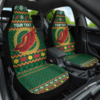 Personalized Montgomeryshire Wales Christmas Car Seat Cover Celtic Red Wing Cymru Heritage - Wonder Print Shop