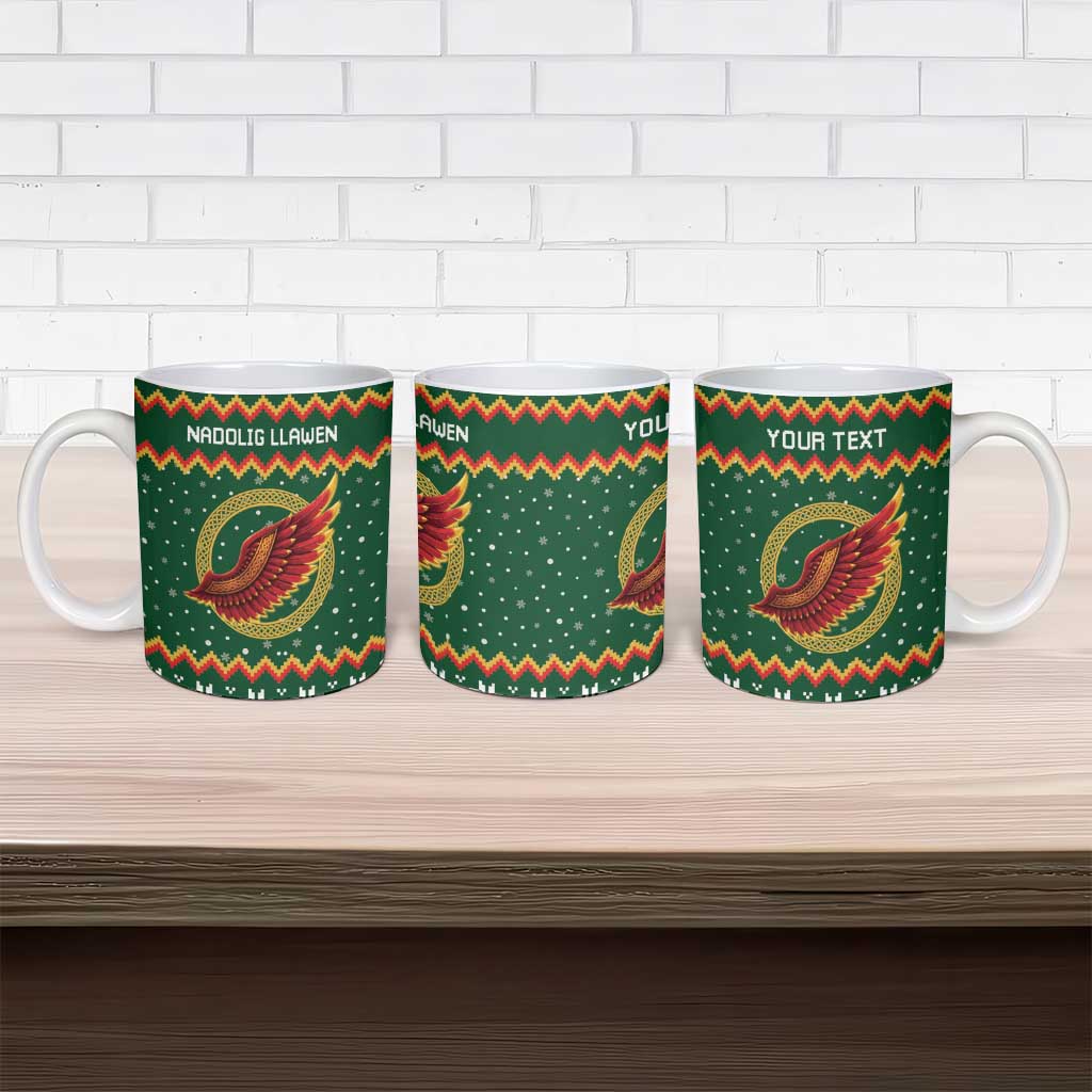 Personalized Montgomeryshire Wales Christmas Ceramic Mug Celtic Red Wing Cymru Heritage - Wonder Print Shop