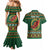 Personalized Montgomeryshire Wales Christmas Couples Matching Mermaid Dress and Hawaiian Shirt Celtic Red Wing Cymru Heritage - Wonder Print Shop