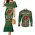 Personalized Montgomeryshire Wales Christmas Couples Matching Mermaid Dress and Long Sleeve Button Shirt Celtic Red Wing Cymru Heritage - Wonder Print Shop