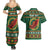 Personalized Montgomeryshire Wales Christmas Couples Matching Summer Maxi Dress and Hawaiian Shirt Celtic Red Wing Cymru Heritage - Wonder Print Shop