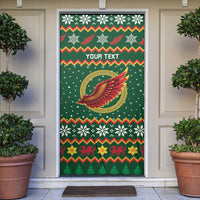 Personalized Montgomeryshire Wales Christmas Door Cover Celtic Red Wing Cymru Heritage - Wonder Print Shop