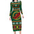 Personalized Montgomeryshire Wales Christmas Family Matching Long Sleeve Bodycon Dress and Hawaiian Shirt Celtic Red Wing Cymru Heritage - Wonder Print Shop