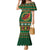 Personalized Montgomeryshire Wales Christmas Family Matching Mermaid Dress and Hawaiian Shirt Celtic Red Wing Cymru Heritage - Wonder Print Shop