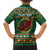 Personalized Montgomeryshire Wales Christmas Family Matching Off The Shoulder Long Sleeve Dress and Hawaiian Shirt Celtic Red Wing Cymru Heritage - Wonder Print Shop