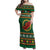 Personalized Montgomeryshire Wales Christmas Family Matching Off Shoulder Maxi Dress and Hawaiian Shirt Celtic Red Wing Cymru Heritage - Wonder Print Shop