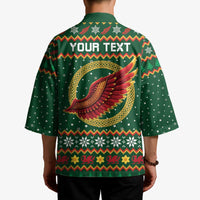 Personalized Montgomeryshire Wales Christmas Kimono Celtic Red Wing Cymru Heritage - Wonder Print Shop