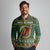 Personalized Montgomeryshire Wales Christmas Long Sleeve Polo Shirt Celtic Red Wing Cymru Heritage - Wonder Print Shop