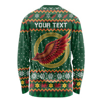 Personalized Montgomeryshire Wales Christmas Long Sleeve Shirt Celtic Red Wing Cymru Heritage - Wonder Print Shop