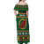 Personalized Montgomeryshire Wales Christmas Off Shoulder Maxi Dress Celtic Red Wing Cymru Heritage - Wonder Print Shop