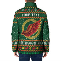 Personalized Montgomeryshire Wales Christmas Padded Jacket Celtic Red Wing Cymru Heritage - Wonder Print Shop
