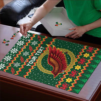 Personalized Montgomeryshire Wales Christmas Puzzle Celtic Red Wing Cymru Heritage - Wonder Print Shop