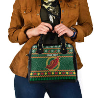 Personalized Montgomeryshire Wales Christmas Shoulder Handbag Celtic Red Wing Cymru Heritage - Wonder Print Shop