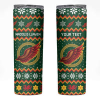 Personalized Montgomeryshire Wales Christmas Skinny Tumbler Celtic Red Wing Cymru Heritage - Wonder Print Shop