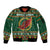 Personalized Montgomeryshire Wales Christmas Sleeve Zip Bomber Jacket Celtic Red Wing Cymru Heritage - Wonder Print Shop