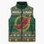 Personalized Montgomeryshire Wales Christmas Sleeveless Puffer Jacket Celtic Red Wing Cymru Heritage - Wonder Print Shop