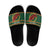 Personalized Montgomeryshire Wales Christmas Slide Sandals Celtic Red Wing Cymru Heritage - Wonder Print Shop