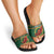 Personalized Montgomeryshire Wales Christmas Slide Sandals Celtic Red Wing Cymru Heritage - Wonder Print Shop