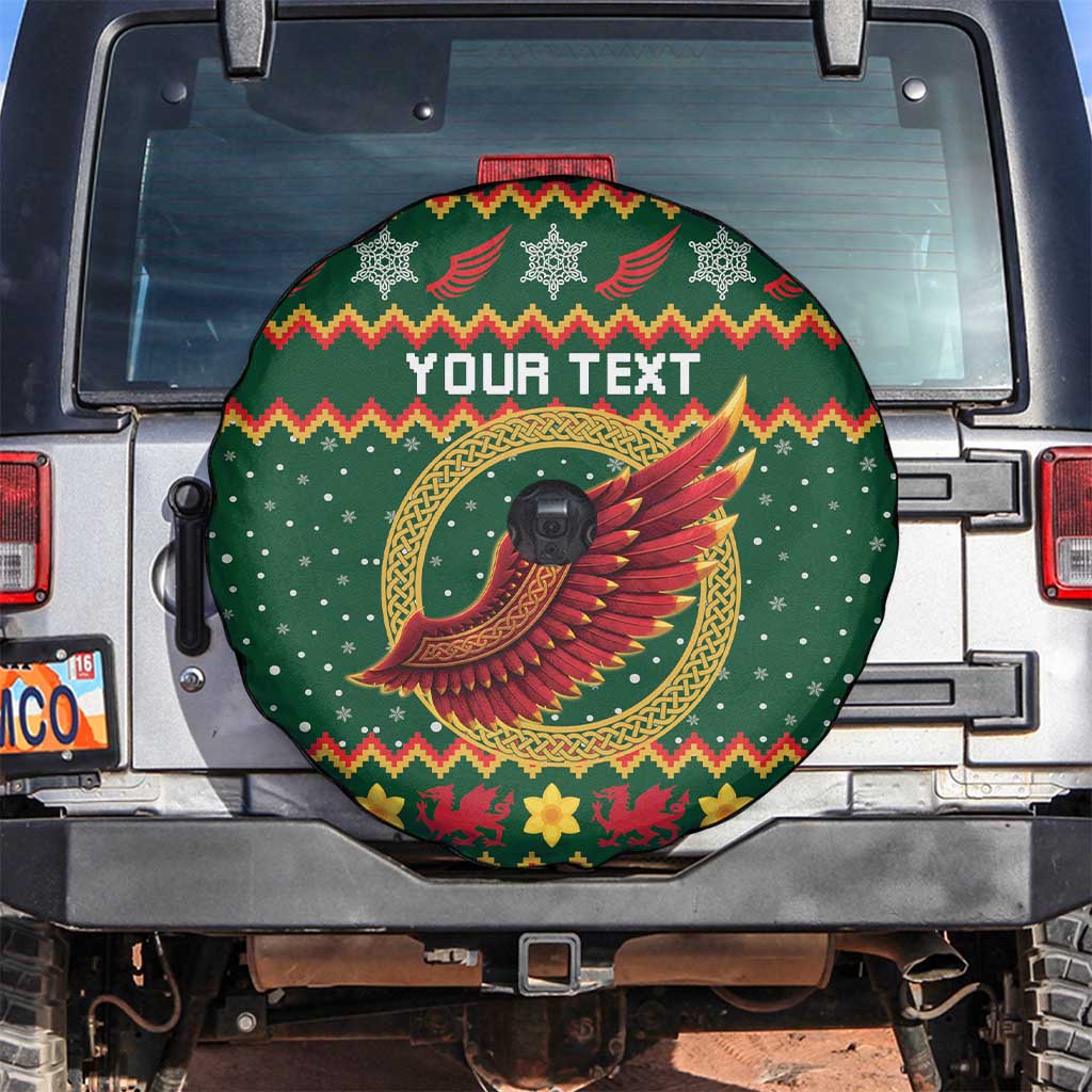 Personalized Montgomeryshire Wales Christmas Spare Tire Cover Celtic Red Wing Cymru Heritage - Wonder Print Shop