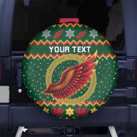 Personalized Montgomeryshire Wales Christmas Spare Tire Cover Celtic Red Wing Cymru Heritage - Wonder Print Shop