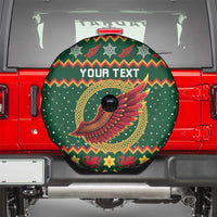 Personalized Montgomeryshire Wales Christmas Spare Tire Cover Celtic Red Wing Cymru Heritage - Wonder Print Shop