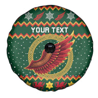 Personalized Montgomeryshire Wales Christmas Spare Tire Cover Celtic Red Wing Cymru Heritage - Wonder Print Shop