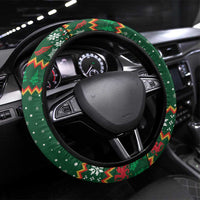 Montgomeryshire Wales Christmas Steering Wheel Cover Celtic Red Wing Cymru Heritage - Wonder Print Shop