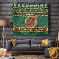 Personalized Montgomeryshire Wales Christmas Tapestry Celtic Red Wing Cymru Heritage - Wonder Print Shop