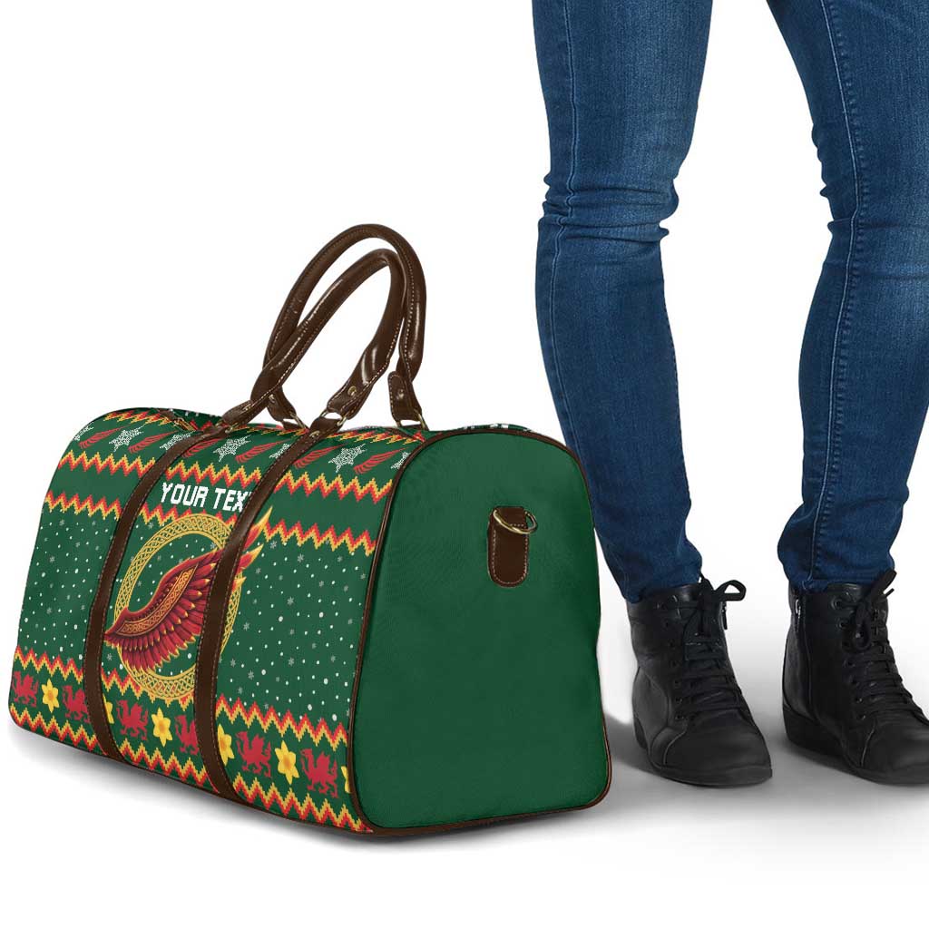 Personalized Montgomeryshire Wales Christmas Travel Bag Celtic Red Wing Cymru Heritage - Wonder Print Shop
