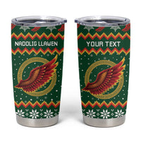 Personalized Montgomeryshire Wales Christmas Tumbler Cup Celtic Red Wing Cymru Heritage - Wonder Print Shop