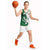 Wales Celtic Dragon Basketball Jersey Welsh Mythic Green Dragon - Wonder Print Shop