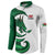 Wales Celtic Dragon Button Sweatshirt Welsh Mythic Green Dragon - Wonder Print Shop