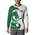 Wales Celtic Dragon Button Sweatshirt Welsh Mythic Green Dragon - Wonder Print Shop