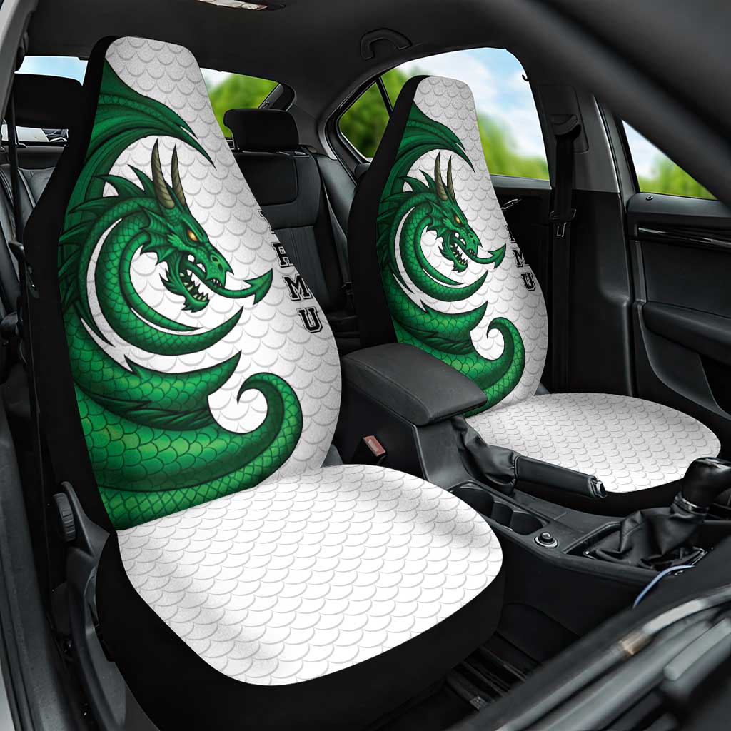 Wales Celtic Dragon Car Seat Cover Welsh Mythic Green Dragon - Wonder Print Shop