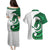 Wales Celtic Dragon Couples Matching Puletasi and Hawaiian Shirt Welsh Mythic Green Dragon - Wonder Print Shop