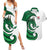 Wales Celtic Dragon Couples Matching Summer Maxi Dress and Hawaiian Shirt Welsh Mythic Green Dragon - Wonder Print Shop