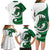 Wales Celtic Dragon Family Matching Long Sleeve Bodycon Dress and Hawaiian Shirt Welsh Mythic Green Dragon - Wonder Print Shop