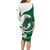 Wales Celtic Dragon Family Matching Long Sleeve Bodycon Dress and Hawaiian Shirt Welsh Mythic Green Dragon - Wonder Print Shop