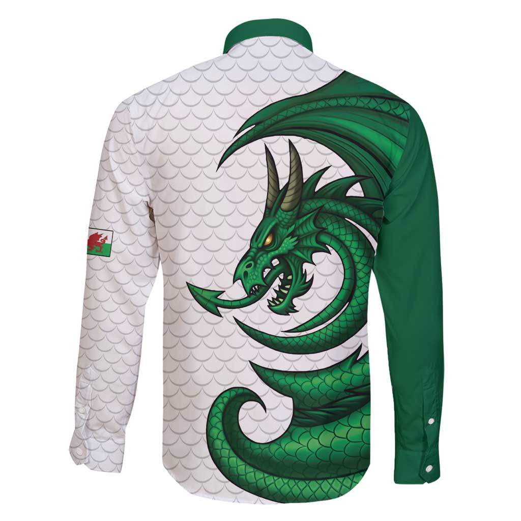 Wales Celtic Dragon Family Matching Mermaid Dress and Hawaiian Shirt Welsh Mythic Green Dragon - Wonder Print Shop
