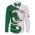 Wales Celtic Dragon Family Matching Puletasi and Hawaiian Shirt Welsh Mythic Green Dragon - Wonder Print Shop