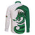 Wales Celtic Dragon Family Matching Short Sleeve Bodycon Dress and Hawaiian Shirt Welsh Mythic Green Dragon - Wonder Print Shop
