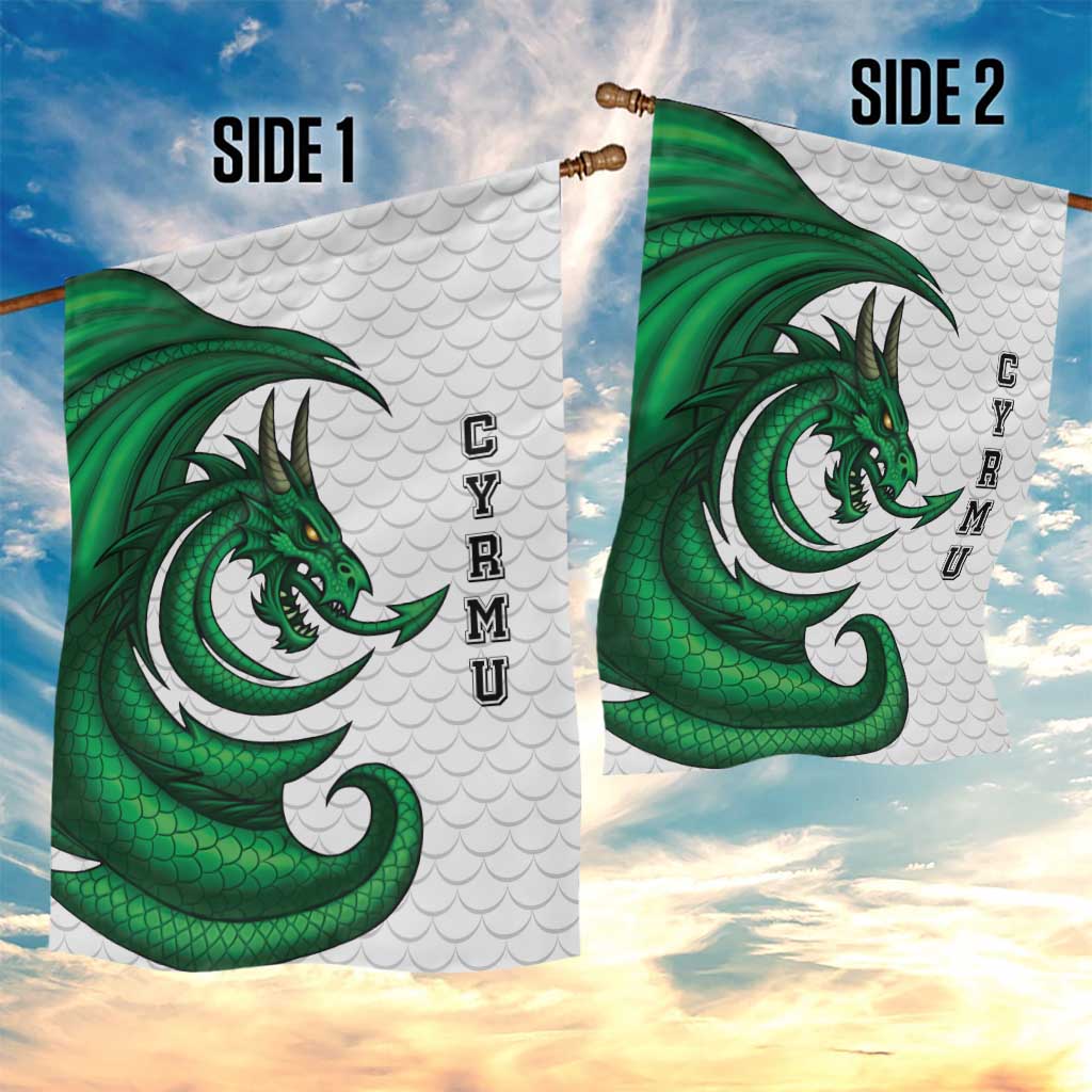 Wales Celtic Dragon Garden Flag Welsh Mythic Green Dragon - Wonder Print Shop