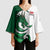 Wales Celtic Dragon Kimono Sleeve Blouse Welsh Mythic Green Dragon - Wonder Print Shop