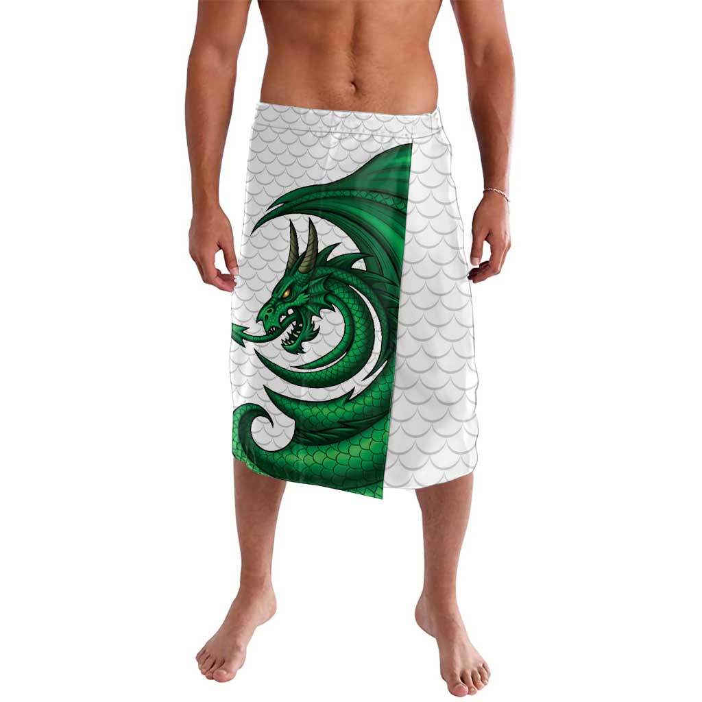 Wales Celtic Dragon Lavalava Welsh Mythic Green Dragon - Wonder Print Shop