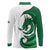 Wales Celtic Dragon Long Sleeve Polo Shirt Welsh Mythic Green Dragon - Wonder Print Shop
