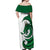 Wales Celtic Dragon Off Shoulder Maxi Dress Welsh Mythic Green Dragon - Wonder Print Shop