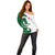 Wales Celtic Dragon Off Shoulder Sweater Welsh Mythic Green Dragon - Wonder Print Shop