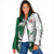 Wales Celtic Dragon Padded Jacket Welsh Mythic Green Dragon - Wonder Print Shop